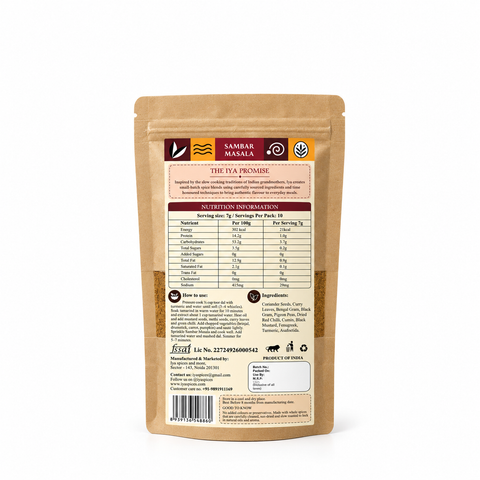 Iya Spices Sambar Masala 75grams