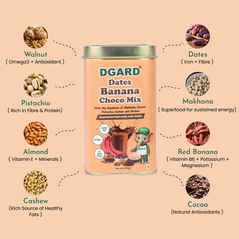 DGARD Dates Banana Choco Mix 200 grams
