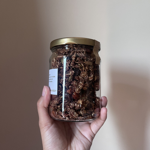 Double Chocolate Wholesome Granola -  Vegan, Gluten Free, Refined Sugar free