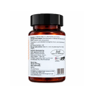 Vedic Kitchen Organic Ashwagandha Tablets (Certified Organic) 600mg