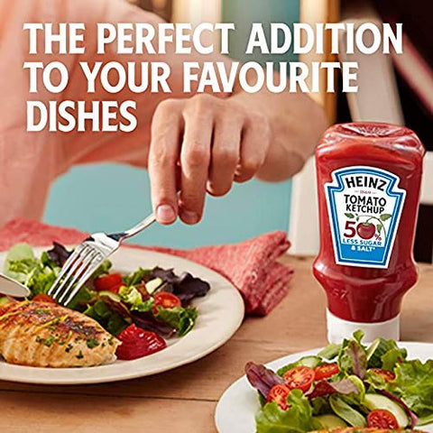 Heinz Tomato Ketchup 50% Less Sugar 10x400g