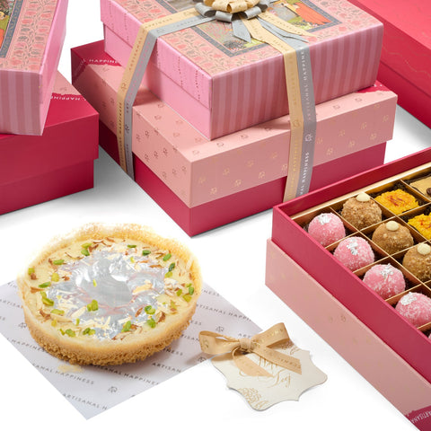 Ghewar Mithai Combo (Delivered Separately Next Day)