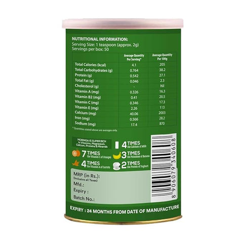 Organic Wellness Moringa Powder (100 grams )
