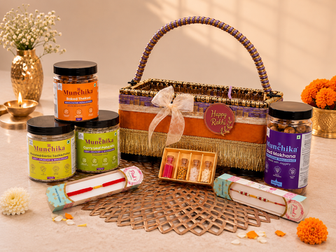 Munchika “Rishta Dil Se” Premium Rakhi Gift Hamper for Brother | Rakhi Card