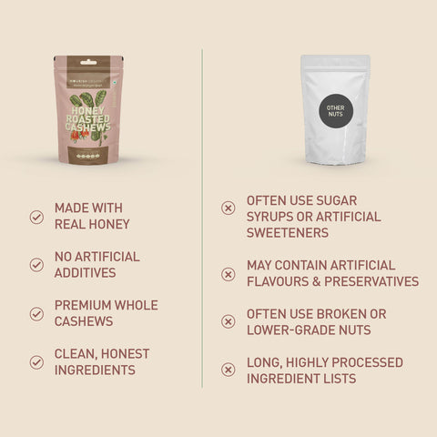 Nourish Organics Honey Roasted Cashew 100grams