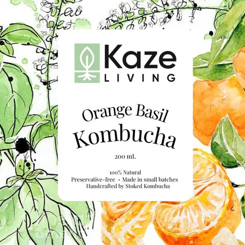 Orange Basil Kombucha