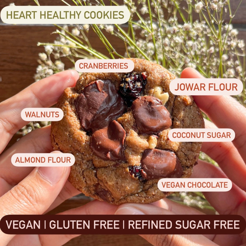Heart Healthy Cookie - Vegan, Gluten Free, Refined Sugar free
