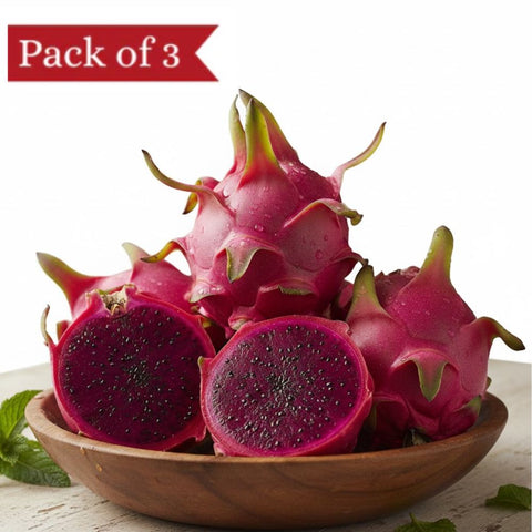 Purple Dragonfruit from Vietnam (Pack of 3)