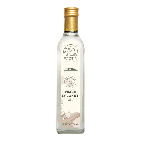 Ecotyl Virgin Coconut Oil | Tropical Goodness | Suitable for Cooking | 500ml