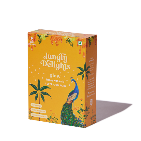 Jungly Delights Glow honey with amla box of 5 bars 190g