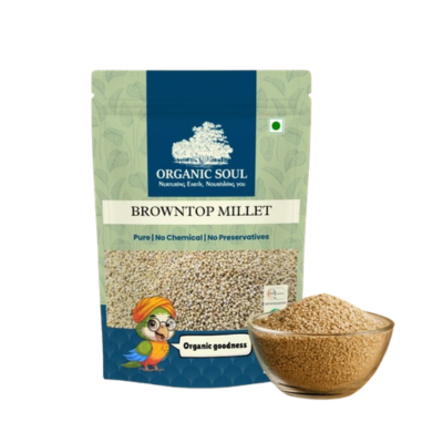 Organic Soul Organic Browntop Millet – Unpolished | 500 g