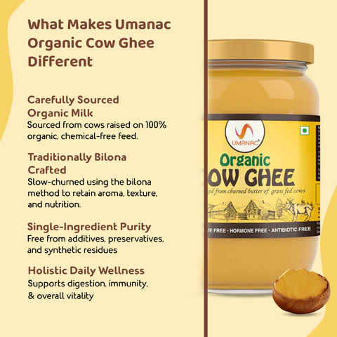 UMANAC Organic Cow Ghee, 500ml