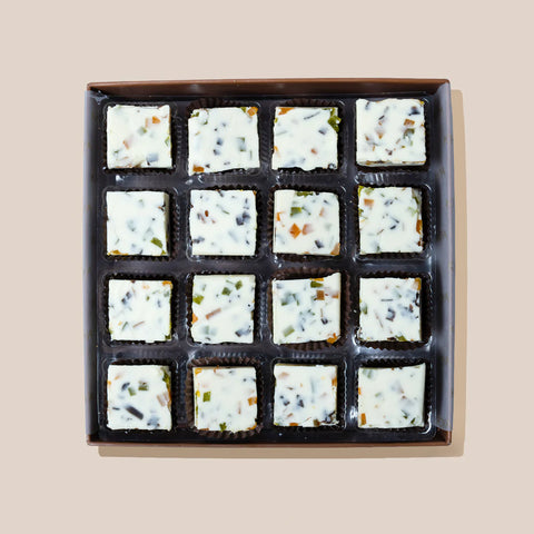 White Chococlate Aam Papad Barfi (Delivered Separately)
