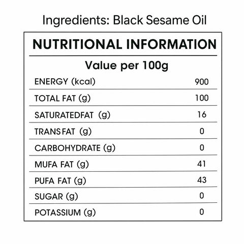 Orasure Organics Black Sesame Oil