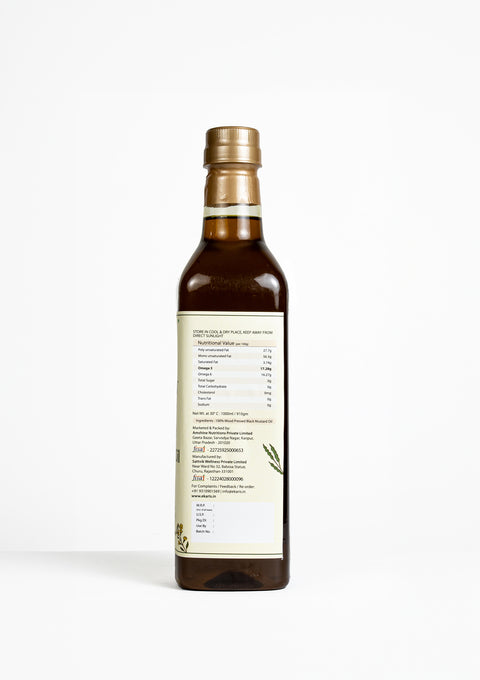 Wood Pressed Black Mustard Oil - 1 Liter