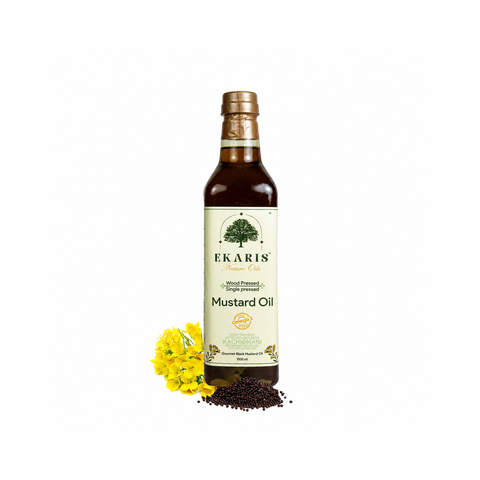Wood Pressed Black Mustard Oil - 1 Liter