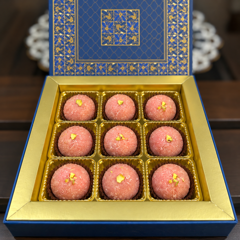 Gulabi Mithas- Rose Gulkand Laddoos (Delivered Next Day separately)
