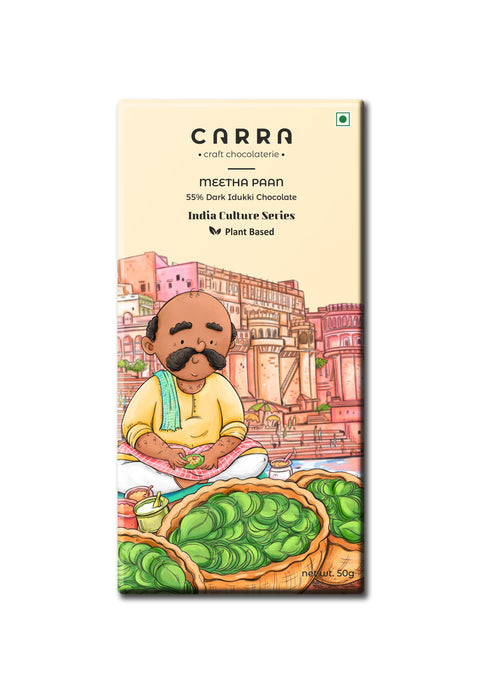 CARRA Meetha Paan in 55% Dark Chocolate- Pack of 1