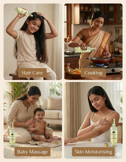 EKARIS Wood Pressed Coconut Oil 500ml