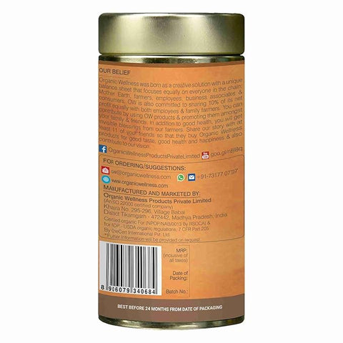 Organic Wellness Cinnamon Indian Rose (Tin) 100 grams