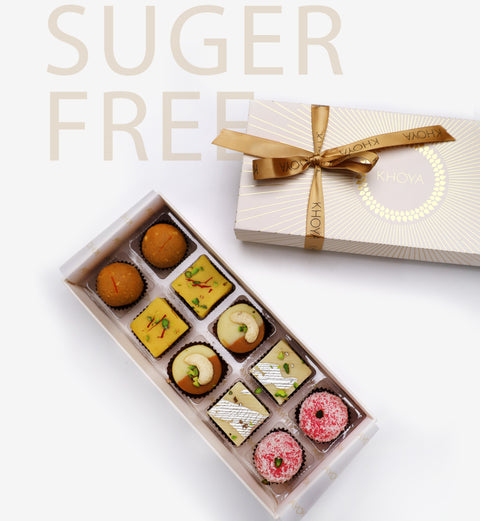 SUGAR FREE MITHAI - BOX OF 10 (Delivered Separately)