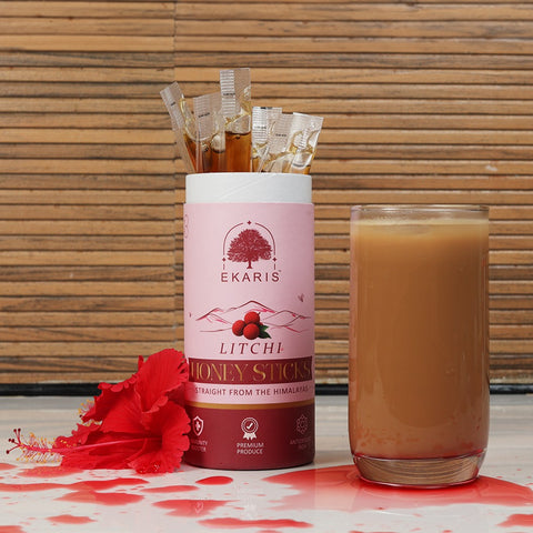 Honey Litchi Flavored Sticks | Pure & Natural - 25 pcs