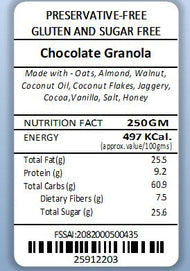 Cocoa & Nuts Granola Pack ( Gluten Free | SugarFree)
