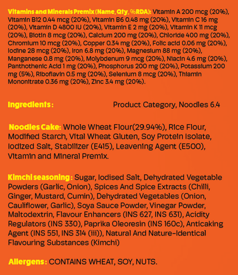 Jify Korean Ramen, Kimchi Flavour 72grams