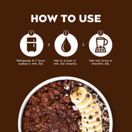 Belgian Chocolate Chia and Oats (Sweetened with Coconut Sugar)
