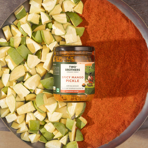 Spicy Mango Pickle 300g| Handmade with Native Gavran Kairi