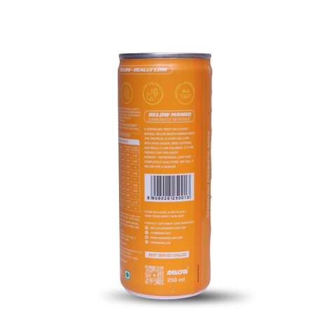 Relow Mango Sparkling Probiotic Soda