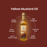KSKT Yellow Mustard Oil (Cold Pressed) (Pack of 5)