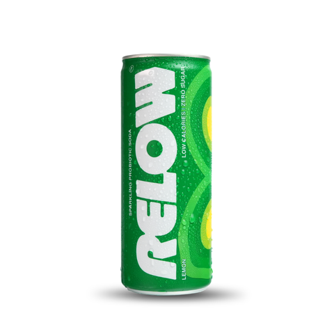 Relow Lemon Sparkling Probiotic Soda