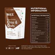 Belgian Chocolate Chia and Oats (Sweetened with Coconut Sugar)