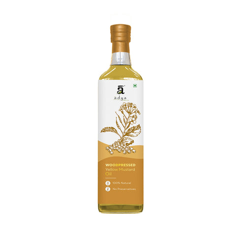 Adya Organics Woodpressed Yellow Mustard Oil