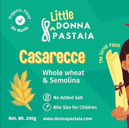 Donna Pastaia Little Casarecce 'The Scroll' | Wholewheat & Semolina Pasta  200 grams