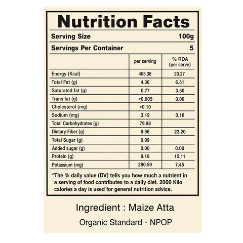 Orasure Organics Maize Flour