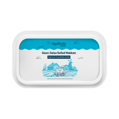 Fresh White Butter (Safed Makkhan) (Delivered Separately Next Day)