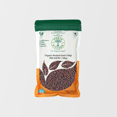 Vedic Kitchen Organic Mustard Seed (Certified Organic) 100 grams