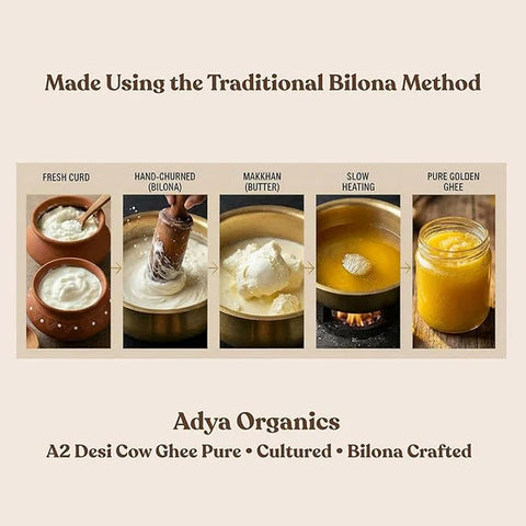 Adya Organics A2 Desi Cow Ghee