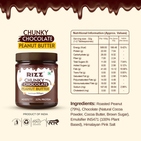 Peanut Butter (High Protein) Chunky Chocolate