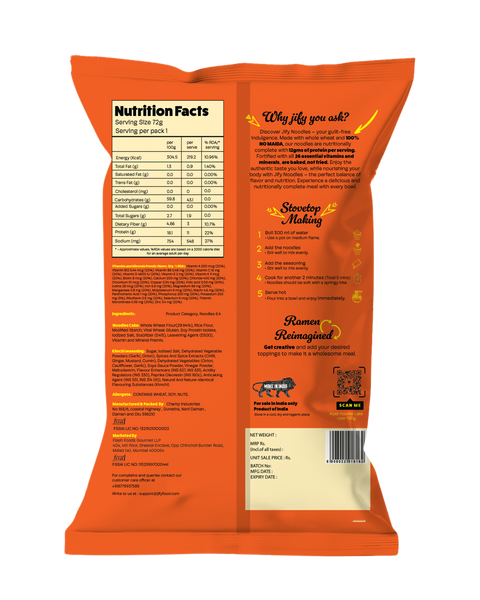 Jify Korean Ramen, Kimchi Flavour 72grams