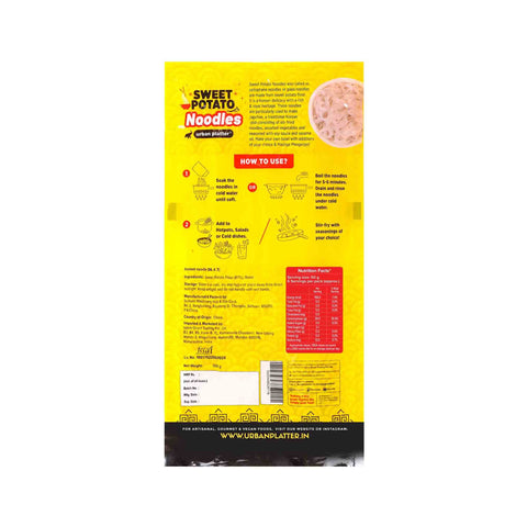 Urban Platter Sweet Potato Noodles (Dangmyeon), 300g (Korean Style Japchae Noodles, Glass Noodles, Additive-free, Gluten-free)