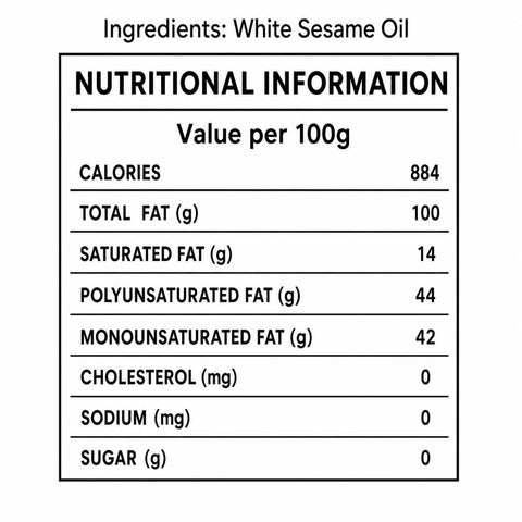 Orasure Organics White Sesame Oil