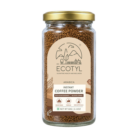 Ecotyl Instant Coffee Powder | Arabica Coffee | Freeze Dried  | 60g