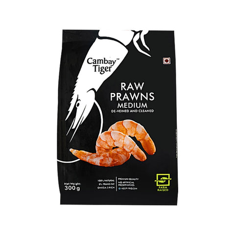 Cambay Tiger Prawns - DVC Medium 300g