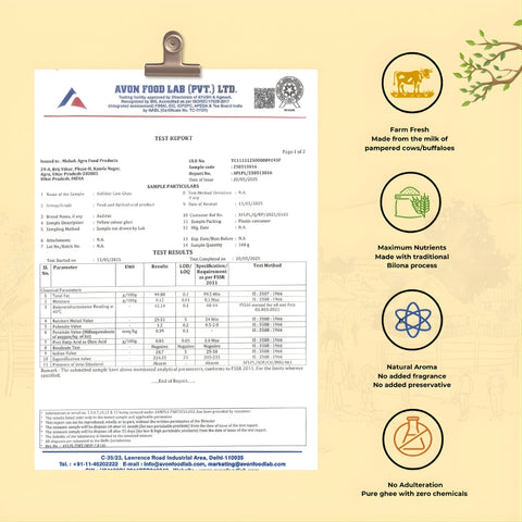 Aadiras A2 Hallikar Cow Ghee