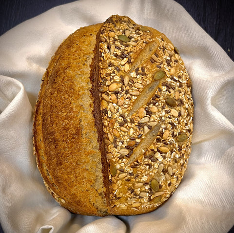 100% wholewheat with seeds sourdough