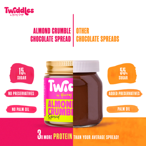 Twiddles Almond Crumble Chocolate Spread 100 grams