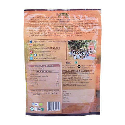 Organic Wellness Kala Namak 200 grams